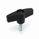Male Wing Knob M6 x 10mm Thread Length
