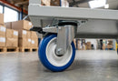 100mm Braked Castor – Polyurethane Wheel on Nylon Centre