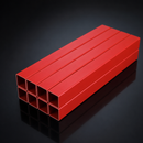Red Steel Square Tube 25 x 25mm, 3m Length (Pack of 8)