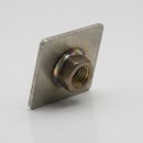 50 x 50mm Square Stainless Steel M12 Threaded Weld Plate