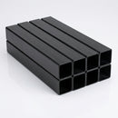 Black Steel Square Tube 25 x 25mm, 3m Length, Pack of 8