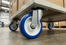 125mm Swivel Castor - Polyurethane Wheel, 250kg Load
