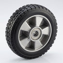 180mm Rubber Wheel with Aluminium Centre – 20mm Bore