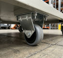 75mm Fixed Castor Grey Rubber