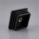 30 x 30mm Square Plastic Threaded Tube Insert – M10