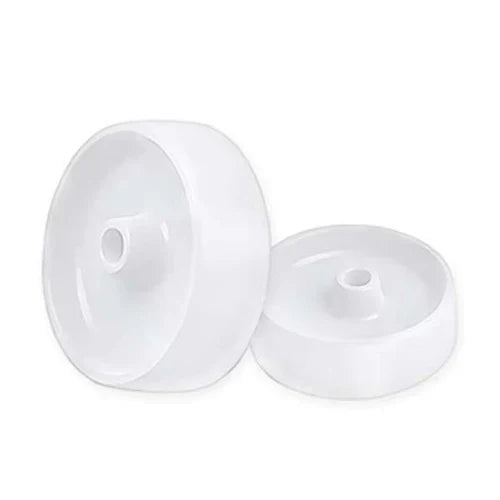 Lavender 75mm White Nylon Wheel 12mm Plain Bore