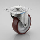 160mm Swivel Castor with PU Wheel and Stainless Steel Housing