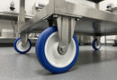 150mm Fixed Castor - Stainless Steel with Polyurethane Wheel