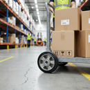 Premium 160mm Diameter Elastic Rubber Tyred Wheel with Aluminium Centre and 350Kg Load Capacity