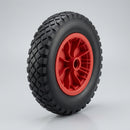 400mm Puncture Proof Wheel – 20mm Bore, Red Plastic Centre