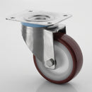 160mm Swivel Castor with PU Wheel and Stainless Steel Housing