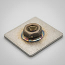 40 x 40mm Square Stainless Steel M10 Threaded Weld Plate