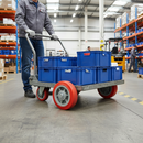 Premium 150mm Diameter Polyurethane Tyred Wheel with 350Kg Load Capacity and Grey Nylon Centre