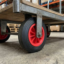 160mm Solid Rubber Trolley Wheel – 19mm Bore, 150kg Load