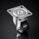 35mm Swivel Castor – 70kg Load Capacity, Black Polyurethane Wheel