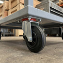80mm Swivel Castor with Black Rubber Wheel