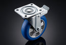 150mm Braked Castor – Polyurethane Wheel on Aluminium Centre