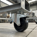 80mm High Temperature Castors with Brake & Phenolic Wheel