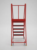 Spring Loaded 6 Step Ladder 2230hx640wx1170dmm Red