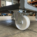 80mm Braked Castor with Nylon Wheel - 100kg Capacity