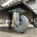 125mm Swivel Castor with Grey Rubber Wheel