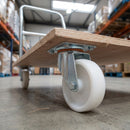 80mm Pressed Steel Swivel Castor – 120kg Load Capacity