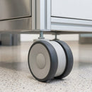 100mm Twin Wheel Castor with M10 x 15mm Stem
