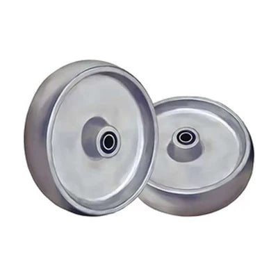 Gray 100mm High Temp Aluminium Wheel 12mm Plain Bore