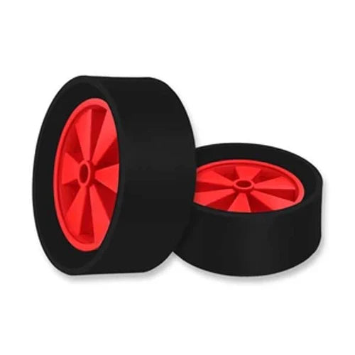 Black 260mm Boat Launching Trolley Wheel - Red (1/2", 20mm, 25mm & 1" Bore Choice)