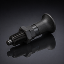 Black Spring Loaded Index Plunger M12 - 45mm Height