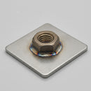 40 x 40mm Square Stainless Steel M12 Threaded Weld Plate