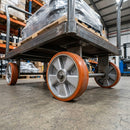 200mm Heavy Duty Polyurethane Wheels 20mm Hub Bore 800kg