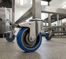 100mm Stainless Steel Braked Castor – Heat Resistant Wheel