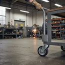 Premium 100mm Diameter Elastic Rubber Tyred Wheel with Aluminium Centre and 200Kg Load Capacity