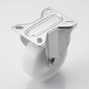 100mm Fixed Castor White Nylon 150kg Load Capacity