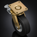 250mm Directional Lock & Leading Brake Castor - 450kg Load