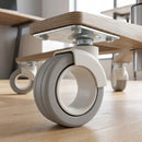 65mm Office Chair Wheels with Top Plate Fitting
