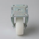 50mm Fixed Castor - White Nylon Wheel for Light-Duty Loads