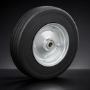 405mm Elastic Rubber Wheel – Multi-Rib Tread, 25mm Bore