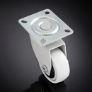 50mm Swivel Furniture Castor – Soft White Wheel