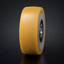100mm Polyurethane Guide Roller – 25mm Bore, 25mm Tread