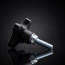 M10 x 25mm Four Star Male Handwheel with Stainless Steel Thread