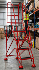 Classic 5 Step Mobile Safety Steps 1935h x 556w x 1225d mm