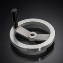 Spoked Aluminium Control Handwheel 125mm Diameter, 12mm Bore