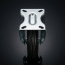 80mm Fixed Castor – 60kg Load Capacity Black Rubber Wheel