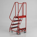 Spring Loaded 4 Step Ribbed Rubber Ladder 1760h x 640w x 850d mm