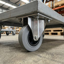 200mm Fixed Stainless Steel Castor Rubber Wheel
