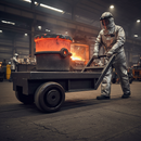 Premium High-Performance 100mm Diameter Phenolic Wheel with 12mm Bore and 125kg Load Capacity for High Temperature Applications