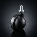 50mm Threaded Stem Furniture Castor – Black Finish