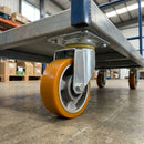 100mm Swivel Heavy Duty Castor - Polyurethane on Aluminium Wheel